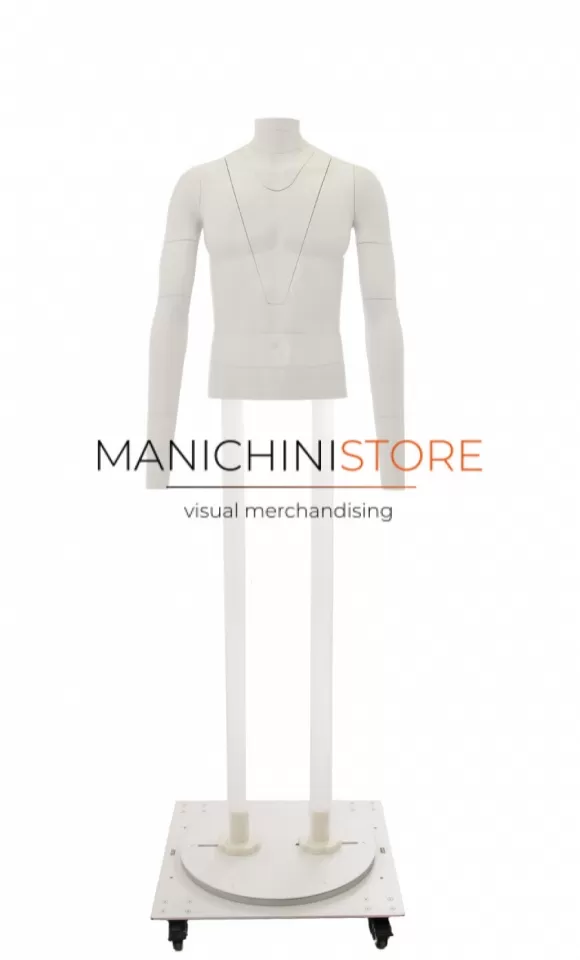 Busto uomo professionale per foto e-commerce Ghost-M83 TG. 48 slim