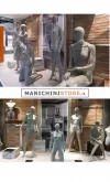 Manichino donna 2 testa a uovo - casual