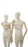 Manichino uomo snodato con braccia legno