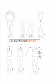 Manichino uomo per foto internet/e-commerce