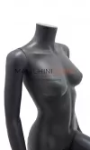 Noleggio manichino donna testa uovo in Ecoplastic - grigio antracite seduto