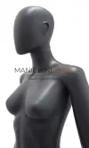 Noleggio manichino donna testa uovo in Ecoplastic - grigio antracite