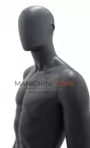 Noleggio manichino uomo testa uovo in Ecoplastic - grigio antracite