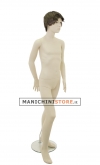Realistic 10 year old child mannequin with wig