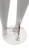 Manichino donna testa uovo in plastica bianca