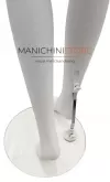 Manichino donna testa uovo in plastica bianca