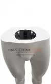 Manichino uomo testa uovo in plastica bianca