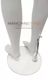 Manichino uomo testa uovo in plastica bianca