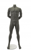 Manichino uomo sportivo senza testa - antracite ex noleggio