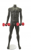 Manichino uomo sportivo senza testa antracite - fine serie