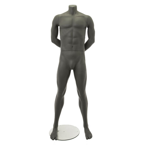 Manichino uomo sportivo senza testa - antracite ex noleggio