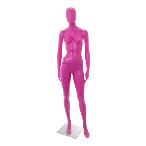 Manichino donna testa a uovo - Fucsia