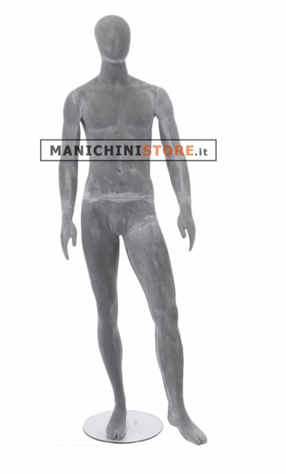 Male mannequin 2 with egg head - casual