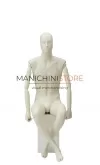 Manichino uomo collezione White Wood - seduto