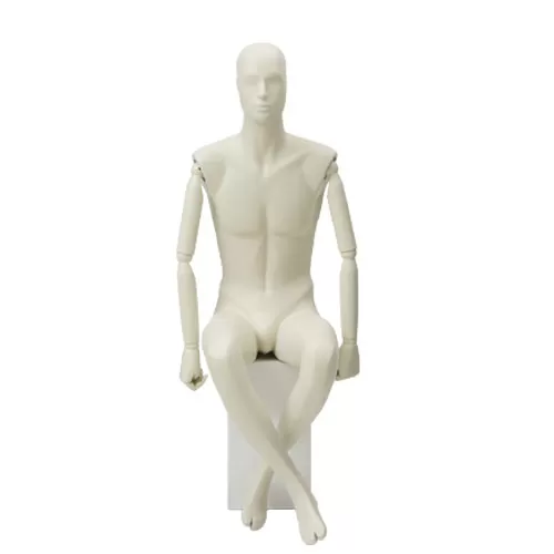 Manichino uomo collezione White Wood - seduto