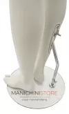 Manichino uomo Collezione ABSolute in ABS con busto e testa rivestiti e braccia legno
