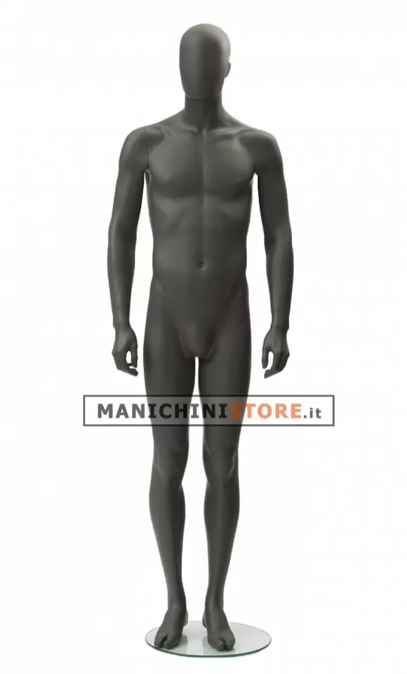 Manichino uomo testa uovo Collezione Moon - Black