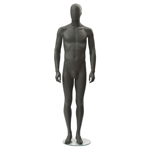 Manichino uomo testa uovo Collezione Moon - Black