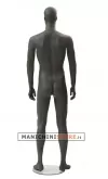 Manichino uomo testa uovo Collezione Moon - Black