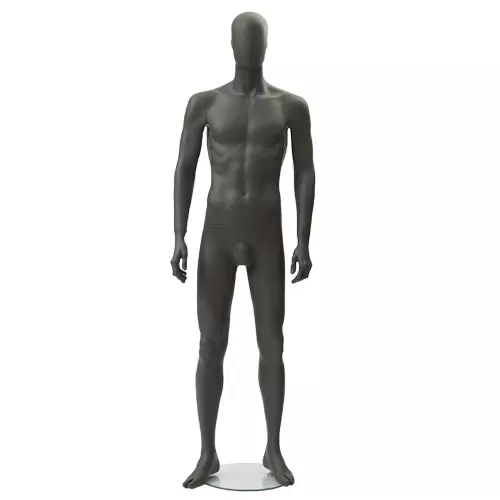 Manichino uomo testa uovo Collezione Moon - Black