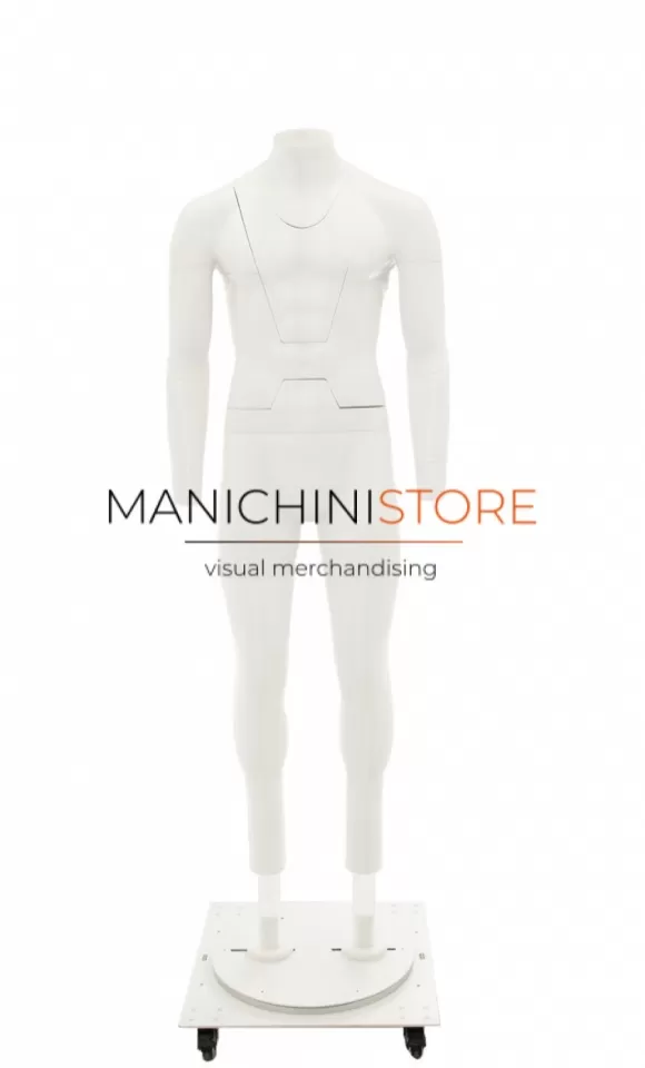 Manichino uomo professionale per foto e-commerce Ghost-M31 TG. 52