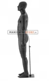 Noleggio manichino uomo snodato - testa stilizzata 01B