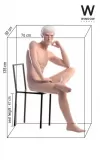 Manichino uomo Fashion collezione 30 RE7 - Parrucca Esclusa