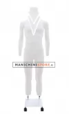 Manichino uomo per foto internet e-commerce base doppia asta con ruote