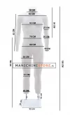 Manichino uomo per foto internet e-commerce base doppia asta