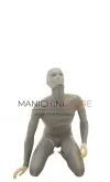 Manichino uomo inginocchiato in vetroresina grezza - da verniciare