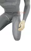 Manichino uomo inginocchiato in vetroresina grezza - da verniciare