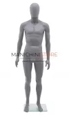 Noleggio manichino uomo testa uovo in plastica - grigio