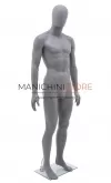 Noleggio manichino uomo testa uovo in plastica - grigio