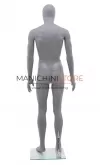 Noleggio manichino uomo testa uovo in plastica - grigio