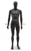 Noleggio manichino uomo testa uovo in plastica - nero