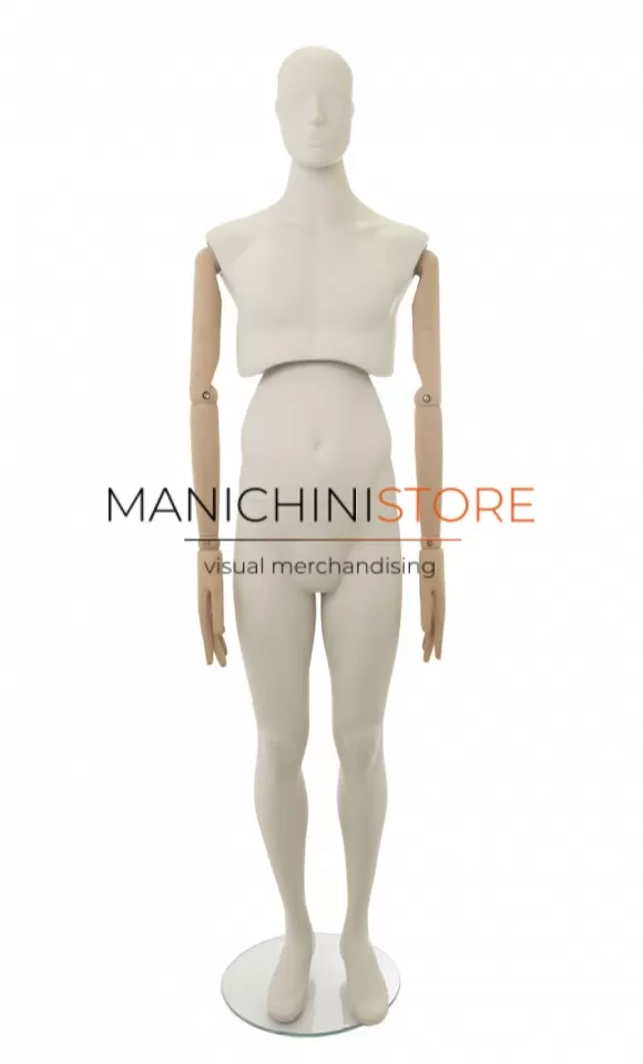 Manichino uomo snodato con braccia legno