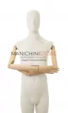 Manichino uomo snodato con braccia legno
