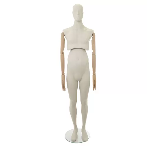 Manichino uomo snodato con braccia legno
