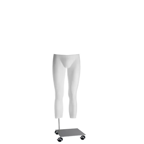 Gambe uomo per foto e-commerce base con ruote