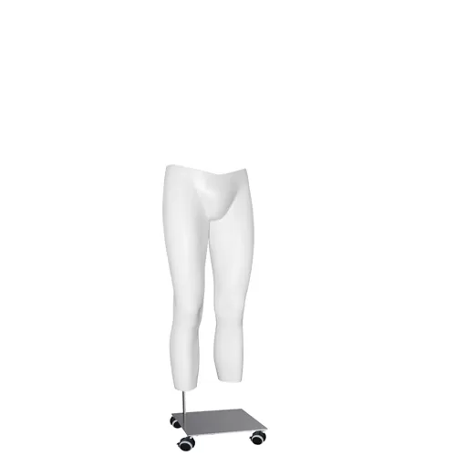 Gambe uomo per foto e-commerce taglio a "V" e base con ruote