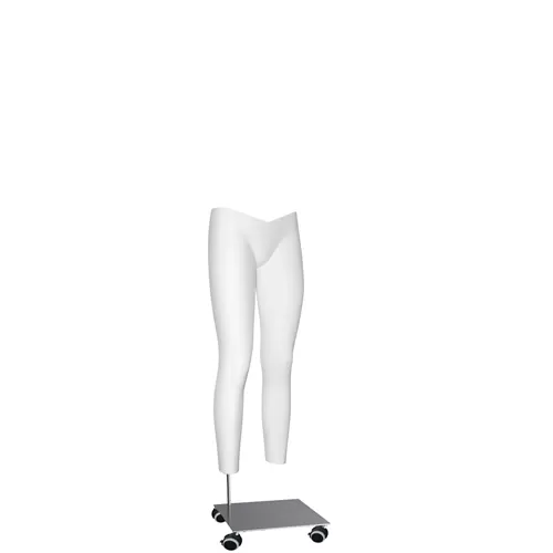 Gambe donna per foto e-commerce taglio a "V" e base con ruote