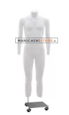 Noleggio Manichino uomo 2 per foto internet e-commerce base con ruote