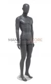 Noleggio manichino uomo testa uovo in Ecoplastic - grigio antracite