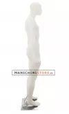 Manichino uomo testa stilizzata in Ecoplastic - bianco