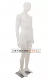 Manichino uomo testa stilizzata in Ecoplastic - bianco