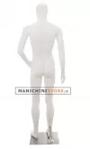 Manichino uomo testa stilizzata in Ecoplastic - bianco