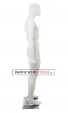Manichino uomo testa stilizzata in Ecoplastic - bianco