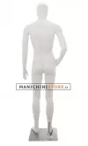 Manichino uomo testa stilizzata in Ecoplastic - bianco