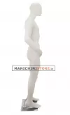 Manichino uomo testa stilizzata in Ecoplastic - bianco