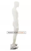 Manichino uomo testa uovo in Ecoplastic - bianco